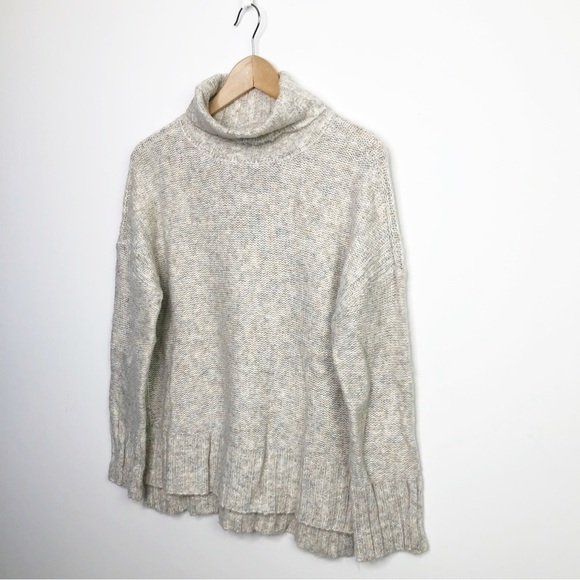PHILOSOPHY heathered grey beige turtle neck sweater - Picture 3 of 13
